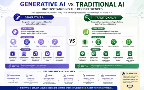 Generative AI vs Traditional AI: Understanding the Key Differences