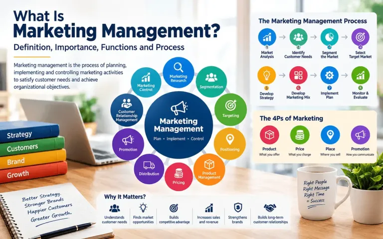 What Is Marketing Management? Definition, Importance, Functions and Process